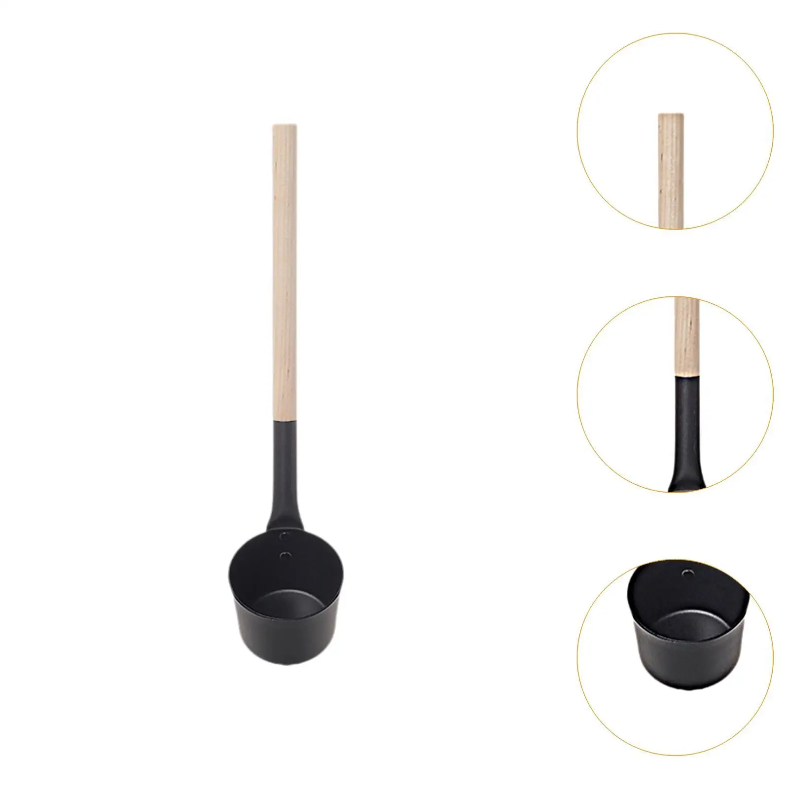 Sauna Ladle Aluminum Accessories Practical Large Capacity Simple Sauna Water Ladle Water Dipper for Bathroom Steam Room Bathtub