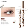 FLORTTE Liquid Eyeliner Lying Silkworm Eyelash Pen Quick Dry Waterproof Long-lasting Black Brown Eyeliner Pencil Cosmetic Makeup 3