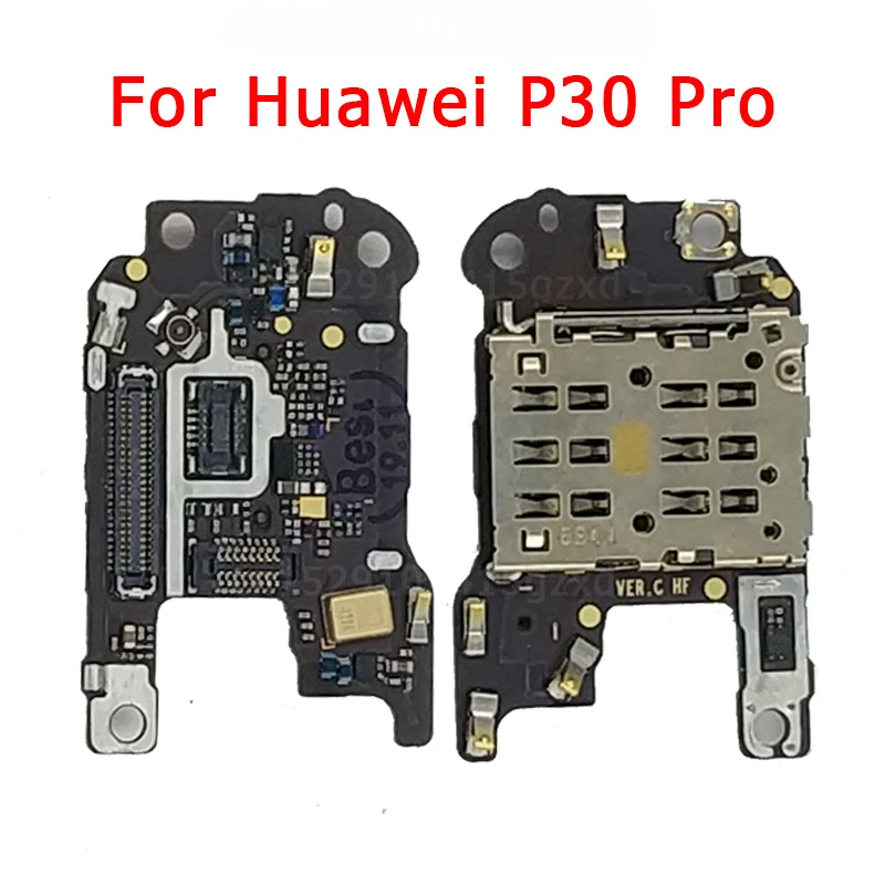 

For Huawei P30 Pro SIM Slot Holder Conecction board Card Reader Microphone Mic Flex cable Replacement Spare parts