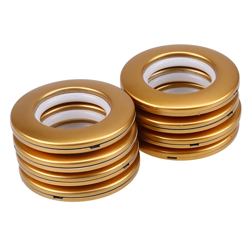 Curtain Grommets Inner Diameter 40mm Roman Rings Low Noise Curtain Eyelet Hole Ring for Window Bathroom Decor 8 Pieces