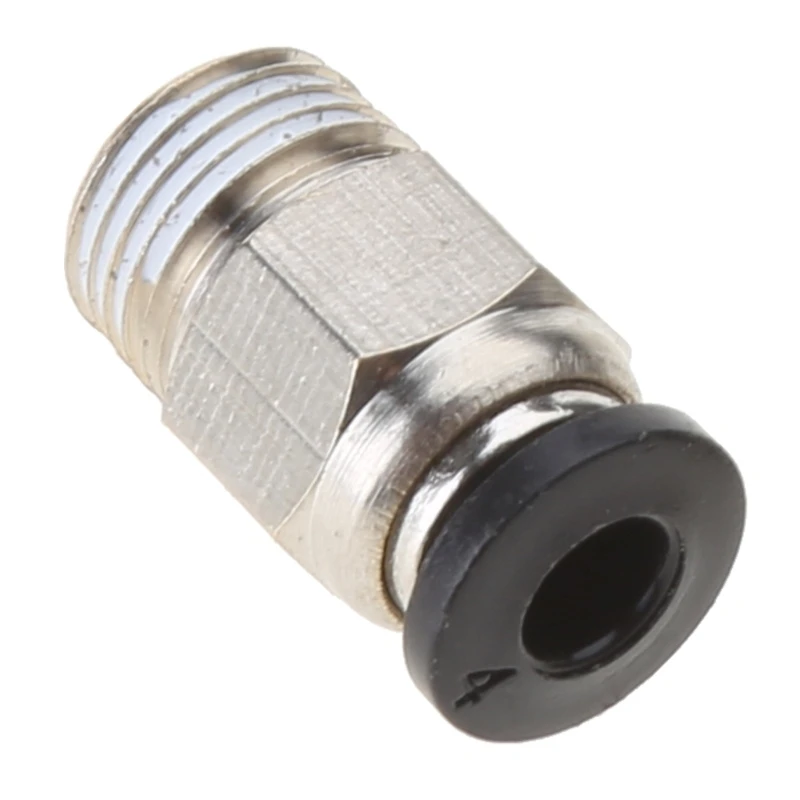 PC4-M10 Male Straight Pneumatic PTFE Tube Push In Quick Fitting Connector