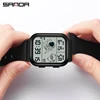 Sanda 6052 LED Display Digital Watch Square Astronaut Design Men's Women's Fashion Trend Youth Electronic Timepiece for Students 5