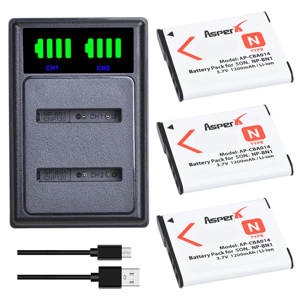 Set Caricabatteria Per Sony Np-bn1 Bn 1 Per Cybershot Dsc Tx20 Dsc Tx30 Dsc W690 Dsc Wx100 Dsc Wx150 4250667307875 - Foto 3