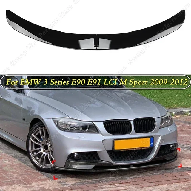 For BMW 3 Series E90 E91 320i 330i M-Tech MP Style Front Bumper Lip  Splitter Body Kit 2005-2012 Splitter Sport Exterior Tuning - AliExpress