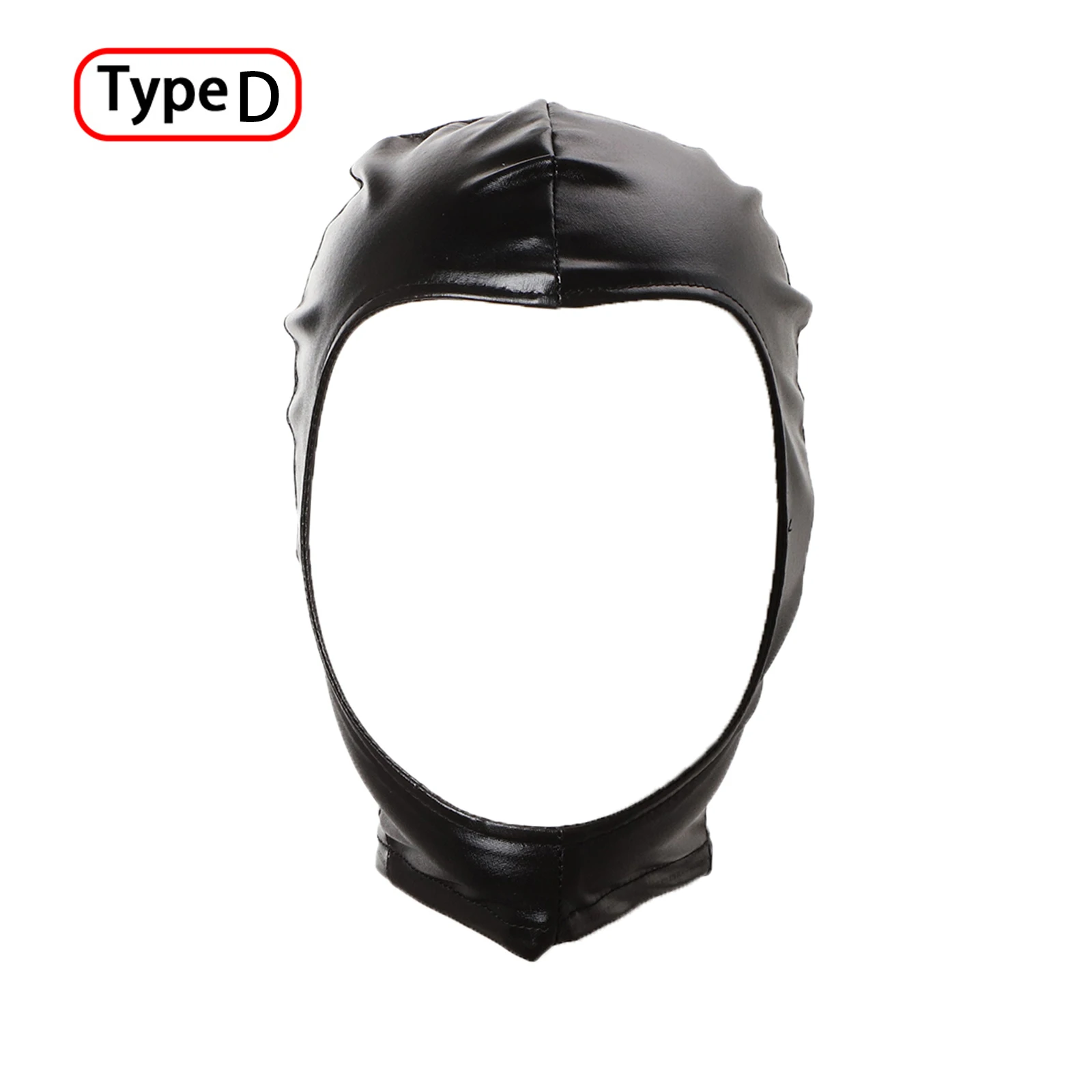 Unisex Latex Bronze Open Mouth and Eye Mask