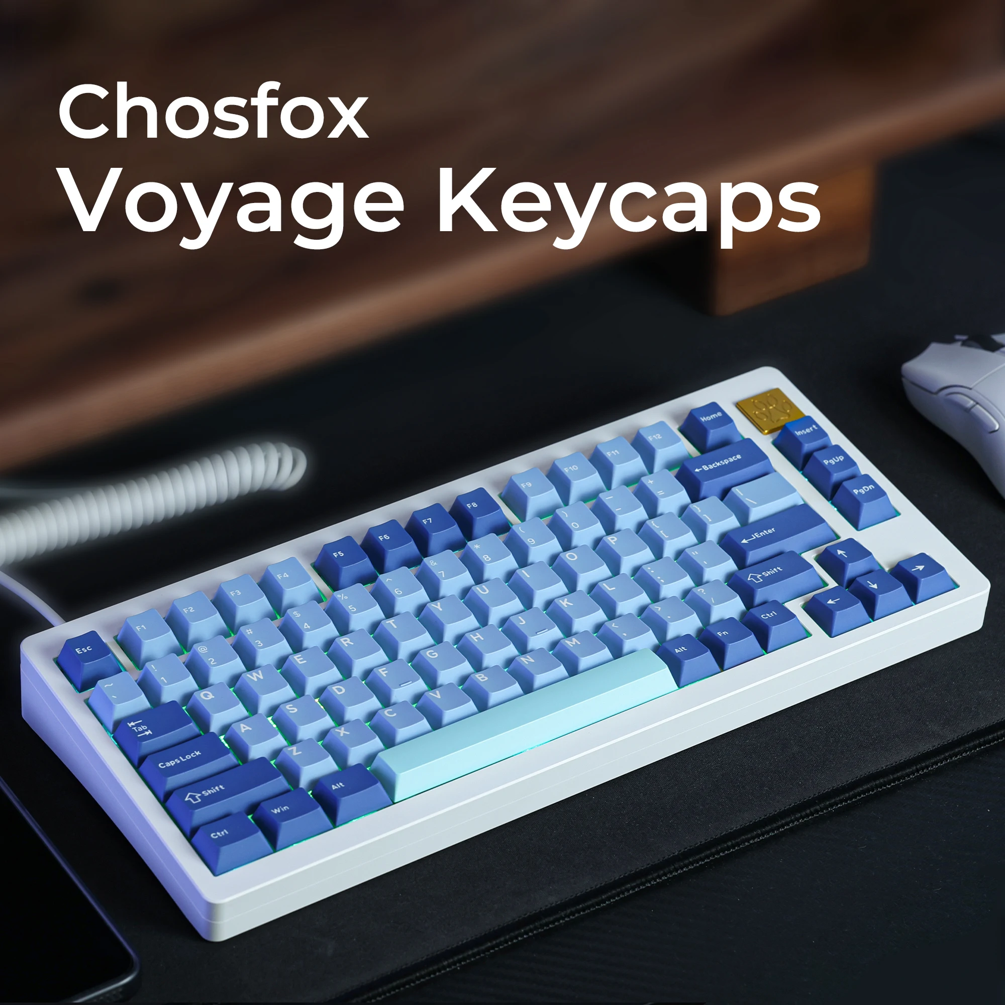 

Chosfox Voyage 156 Keys Cherry PBT Keycaps MX Switches Keyboard Keycaps Set for 60% 65% 75% 100% Gamer Mechanical Keyboard