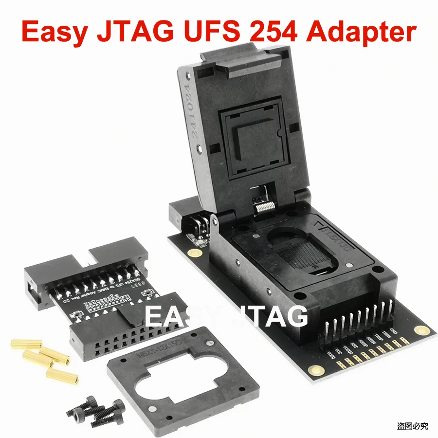 오리지널 BGA-254 2-in-1 UFS/EMCP 소켓 어댑터는 Z3X Easy Jtag Plus 박스용으로 제작되었습니다.