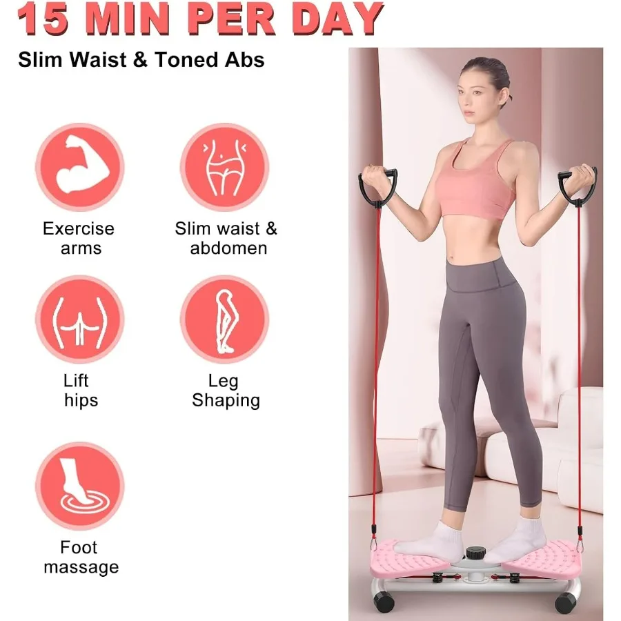 Waist Twister Machine,300 lbs Weight Capacity, Non-Slip and Noiseless Twist Board for Belly Fat Loss, Slim Waist,Exercise Twist