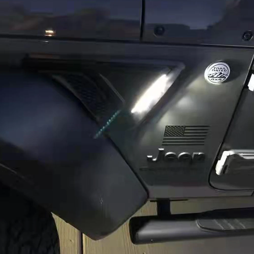 LANTSUN LED side marker offroad 4x4 acessorios For Jeep for Wrangle r Auto Accessories Parts-2PCS