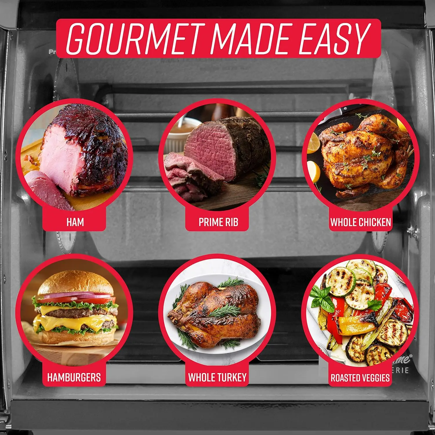 5500 Series Rotisserie Oven, Black 6