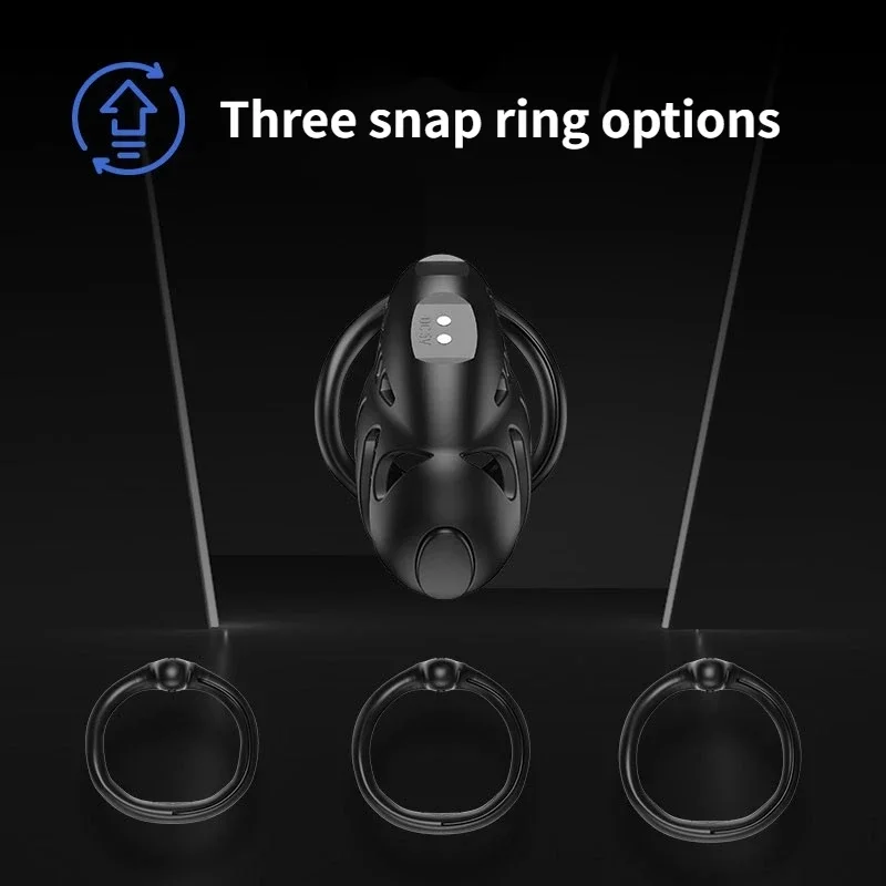 Male Chastity Cage 9 Shock Modes Silent ABS Lightweight Breathable Remote Control IPX6 Waterproof 3 Rings Urethral Plug Sex Toys penis chastity cage,chastity lock sex toy,male female sex toy