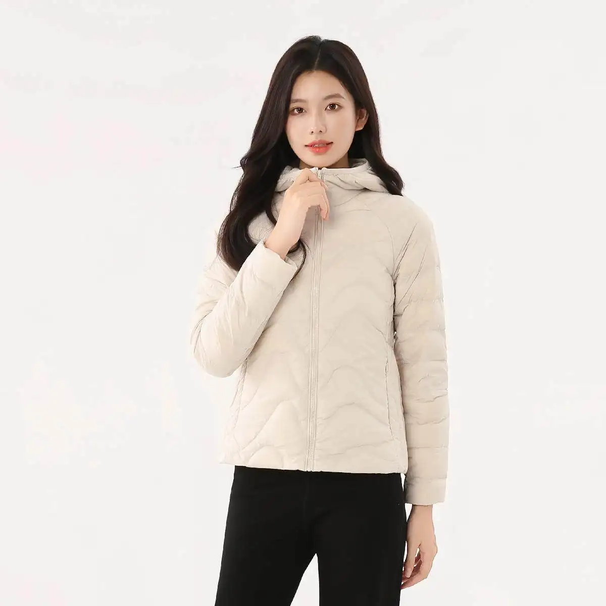 Women Ultra Light White Duck Down Coat 2026 New Autumn Winter Thin Hooded Down Jacket Parkas Female Warm Short Puffer Outwears