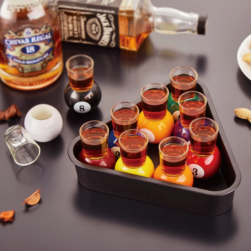 LANDER Tabletop Pool Snooker Ball Board Drinking Games Colorful Fashion