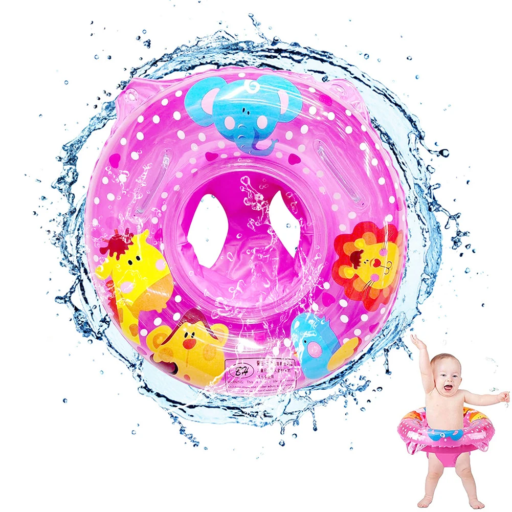 Swimming Float Seat Ring with Handle Cartoon Animals Float Boat Floating Baby Swim Circle Pool Accessories for Kids swimming ring swimming pool float swimming float seat