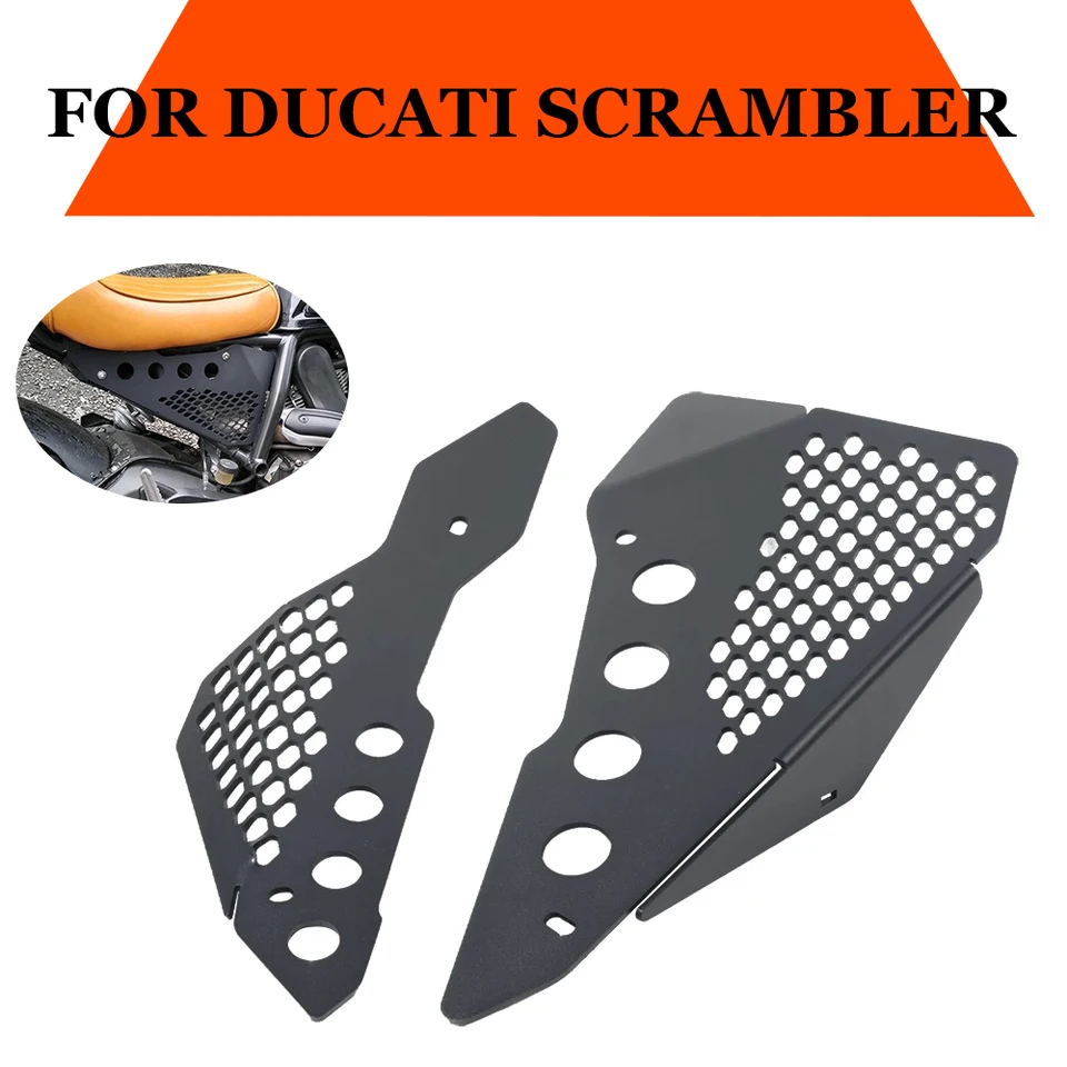 Copritelaio In Alluminio CNC Per Ducati Scrambler - Nero/Argento - Foto 10