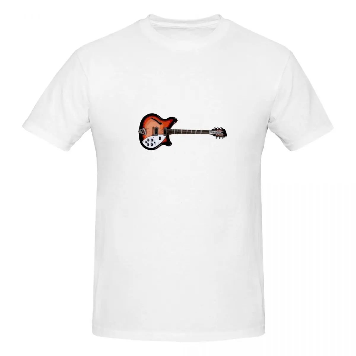 Rickenbacker 360 Sketch 100% Cotone T-Shirt Unisex Oversize T-Shirt Uomo Girocollo Manica Corta S-6Xl