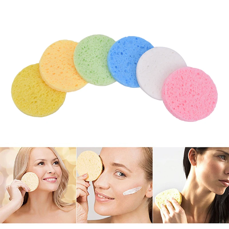 

10Pcs Soft Facial Cleaning Sponge Pad Facial Washing SPA Exfoliating Face Care