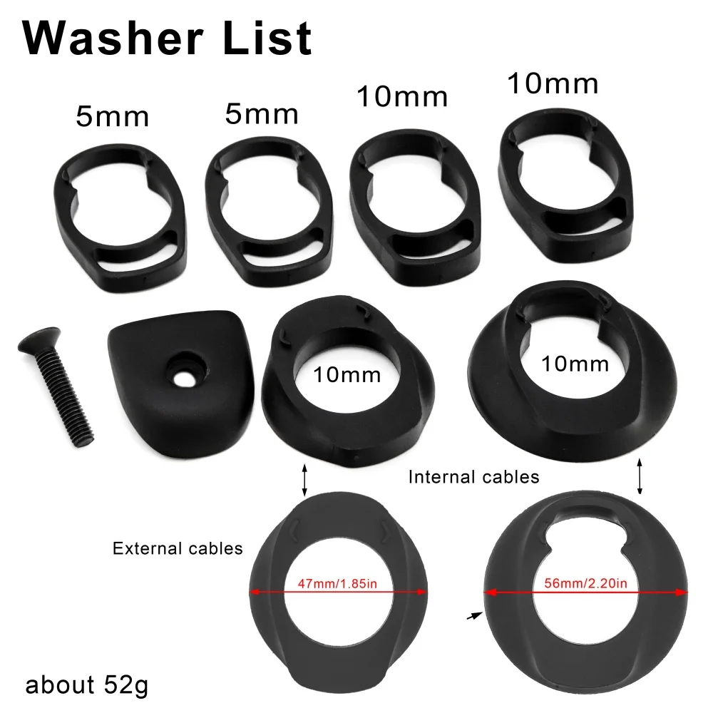 KOCEVLO Road AERO Carbon Integrierter Lenker für 28,6-mm-Gabel mit Abstandshaltern Radfahren Interne Kabel Road Barstem – Detail 7