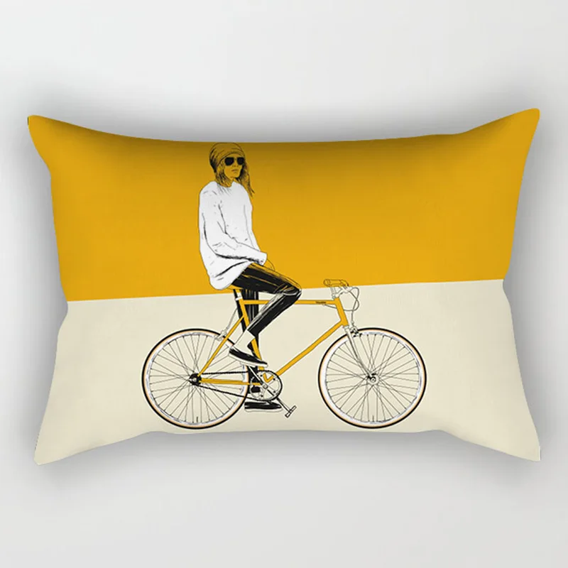 30x50cm Yellow Geometry Pillowcase Decor Sofa Cushion Pillowcover Polyester Pillow Cases for Home Decor Bedding Cushion Cover