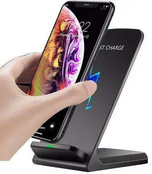 Stazione di Ricarica Wireless per Auricolari e Telefono, Caricatore Rapido con Supporto per iPhone 17 16 15 14 13 Pro Max Samsung S24 S23 Xiaomi