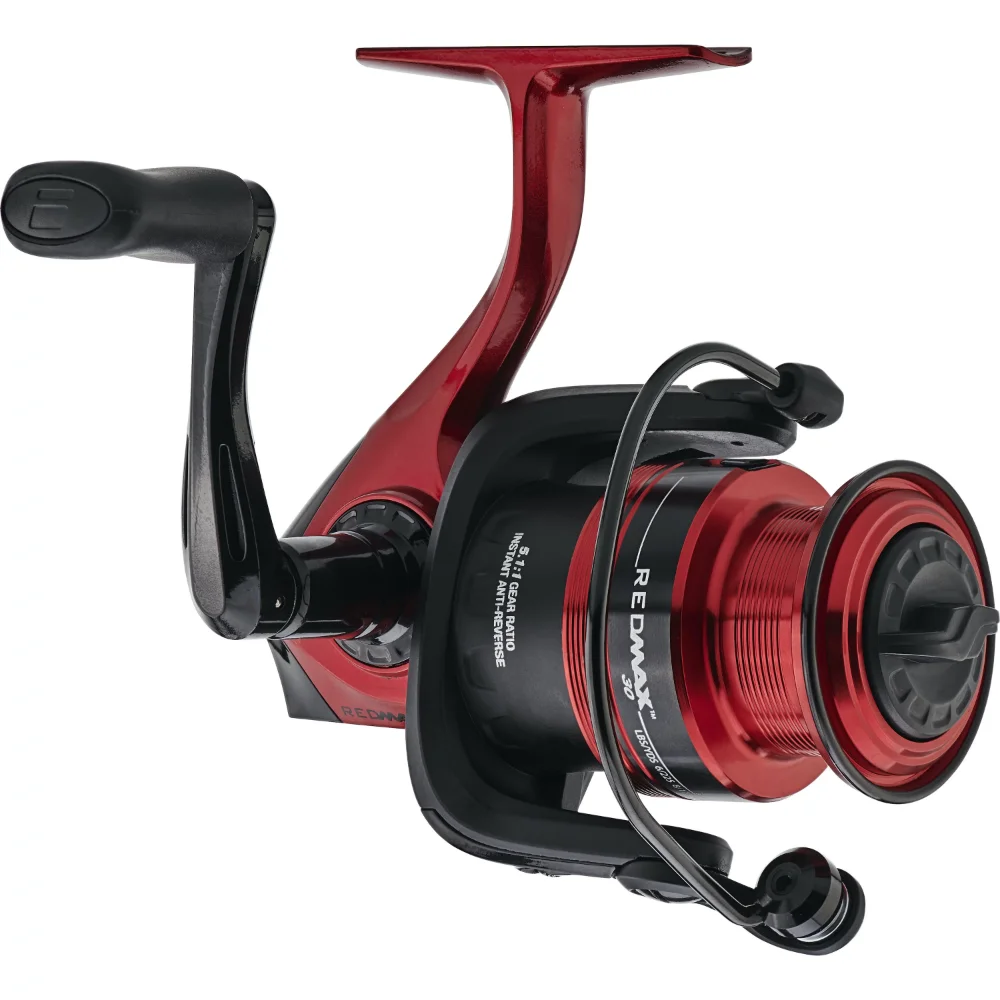 

OUZEY Red Max Spinning Fishing Reel With A Plano ProLatch Large 3700 Organizer Tackle Boxfor Reservoir Pond River Lake