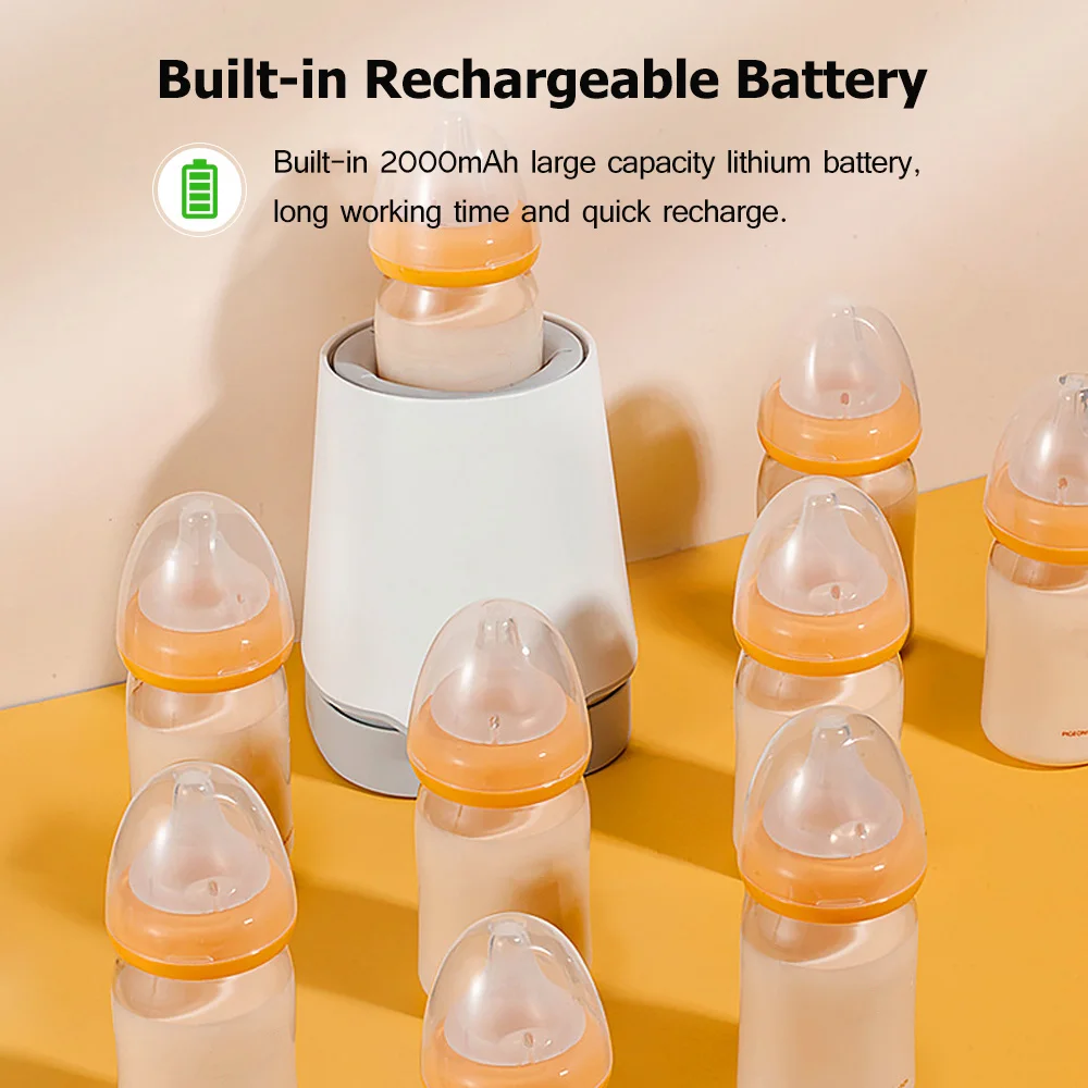 Baby Milk Bottle Shaker Automatic with Inclined Base Portable Electric Feeding Bottle Shake Machine Milk Powder Blender Mixer