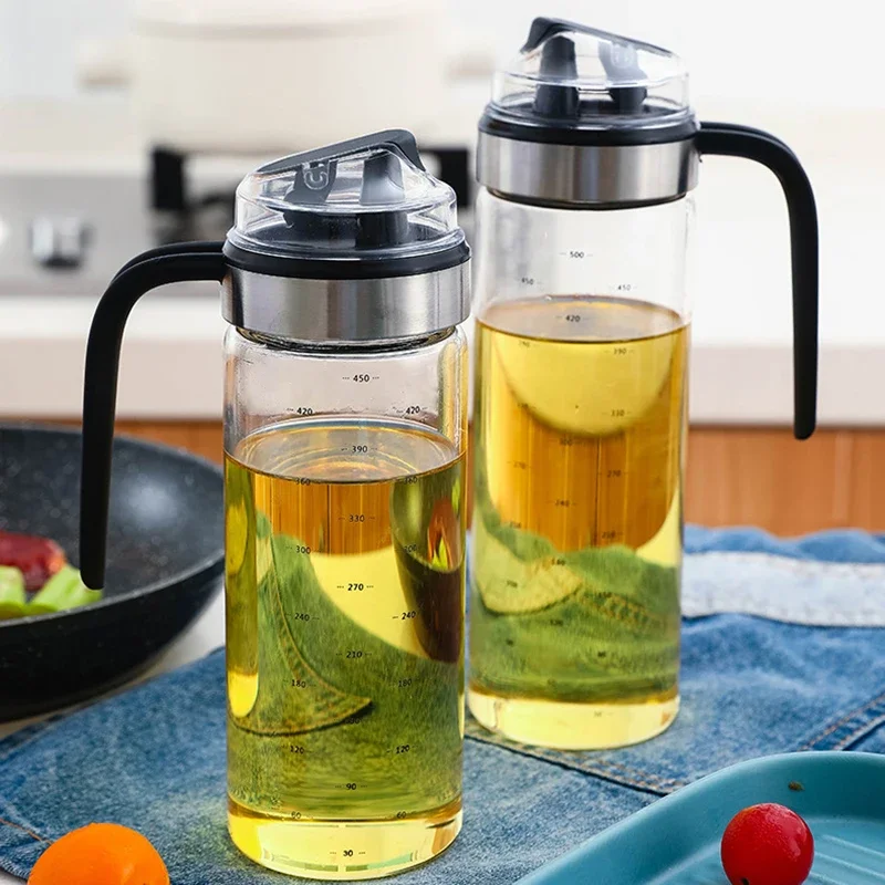 2PCS Oil Dispenser Sauce Bottle Glass Storage Bottles Spice Glass Oil Spray Vinegar Cooking Seasoning Bottle  Kitchen Tools