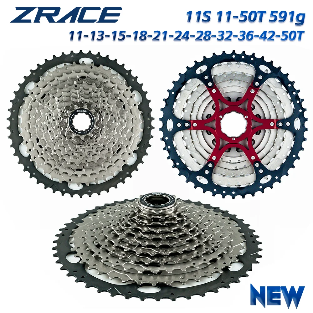 Bicycle Cassette Bike Freewheel ZRACE Bicycle Cassette 11 Speed MTB bike freewheel 11-46T / 11-50T / 11-52T Aluminum alloy bracket Free a adapter