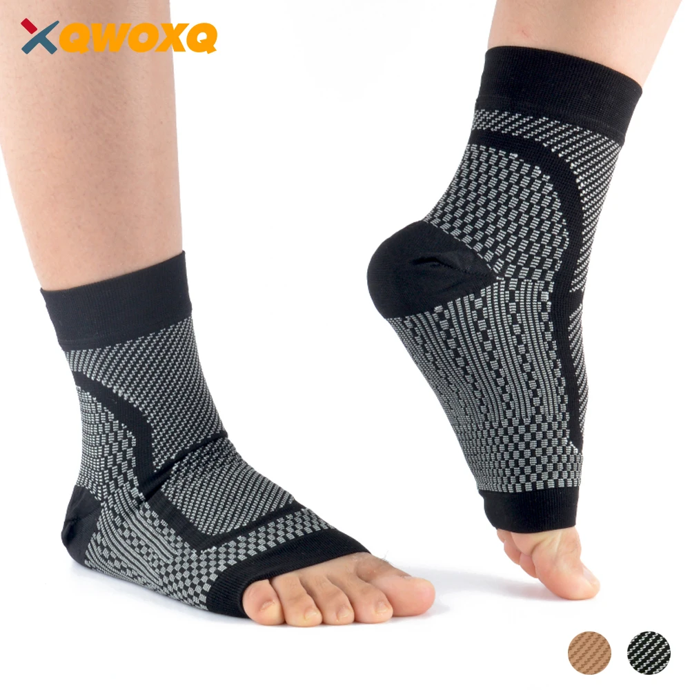

Sports Ankle Brace Compression Sleeve Plantar Fasciitis Sock for Achilles Tendonitis Joint Pain Reduces Swelling Heel Spur Pain