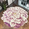 Flower-shaped Chair mat Non-slip Carpet Bedroom Decor area rugs Living Room Decoration Washable Lounge Rug Cloakroom Bath Mats 1