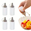 4pcs Sauce Squeeze Bottle Mini Ketchup Bottles Salad Dressing Containers Outdoor Portable Barbecue Spice Jar Party Kitchen Tools 1