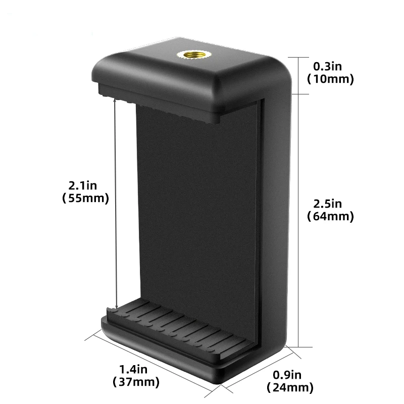 Tripod Stand Phone Clip with 1/4 Inch Screw Hole Holder For Tripod Mobile Smart Phone Universal Accessories Stand Mount