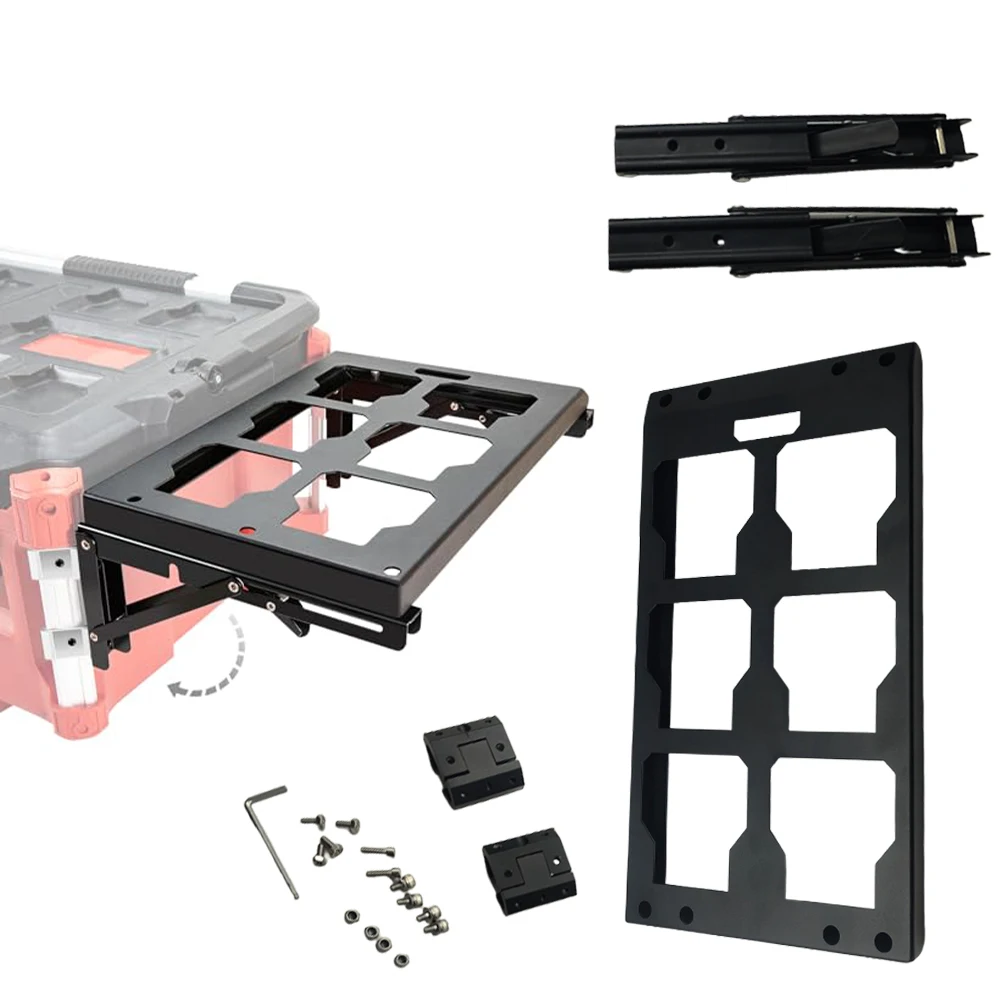 패키트 공구함용 접이식 금속 확장 브래킷 가이드 레일 시스템을 통한 편리한 설치 및 공간 절약