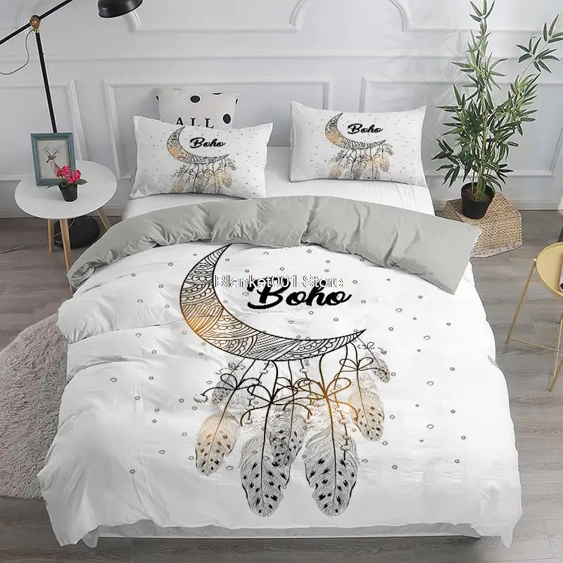 

Dream Catcher Duvet Cover Modern Elegant Bohemian Bedding Set 240x220 Ethnic Quilt Cover Queen Single Double King Bed Cover