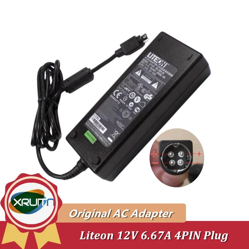 

Genuine LITEON PA-1081-11 12V 6.67A 80W PA-1081-01 0219B1280 AC Adapter Charger for ELO E359019 PW201 LCD MONITOR Power Supply