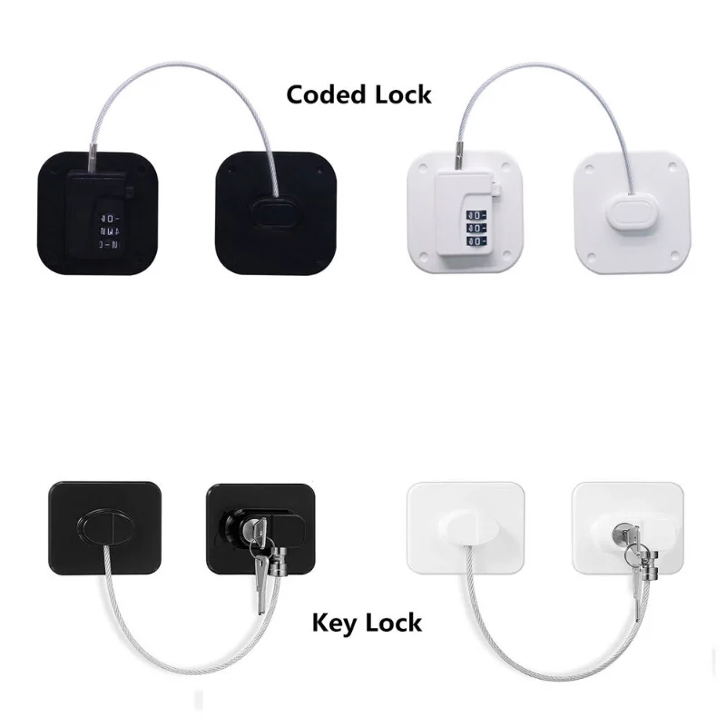 1PC locker locks metal key or code lock child safety refrigerator digital lock drawer password child protection