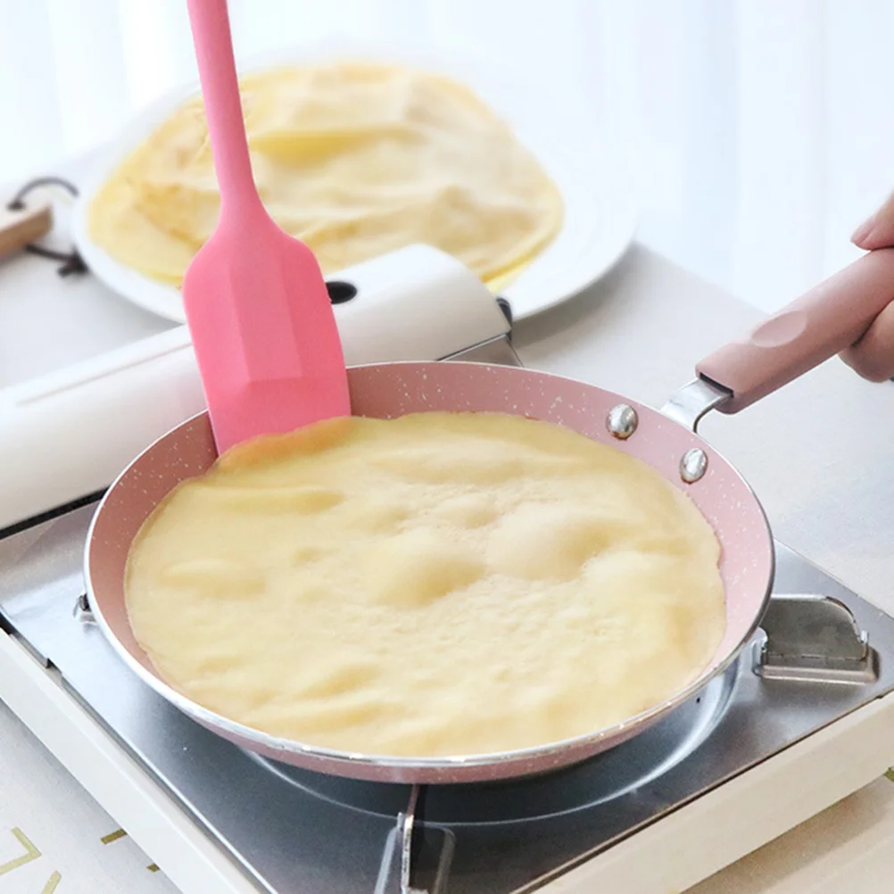 

Aluminum Non-stick Pan Practical Frying Pan Useful Omelette Pancake Pan Kitchen Gadget for Home Restaurant (6 Inch, Pink)