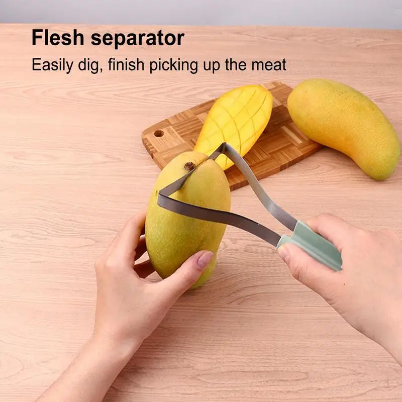 Mango Peeler 3pcs Fruit Pit Remover Cutter Tool set Fruit Slicer Pitter Mango Kernel Remover for Household Home Restaurant