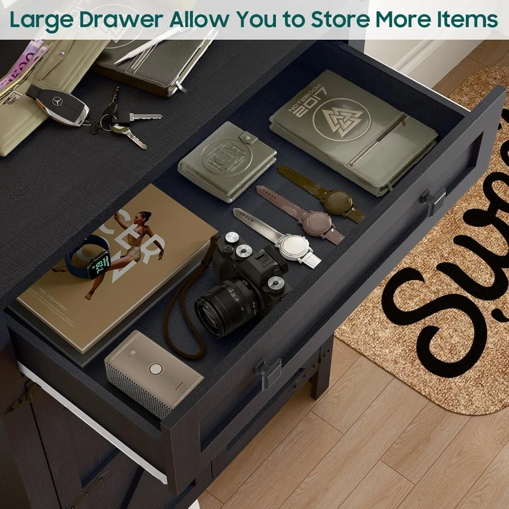 5-Tier Wooden Shoe Cabinet with Adjustable Shelves & Drawer, Farmhouse Style Storage Organizer for Entryway, Hallway