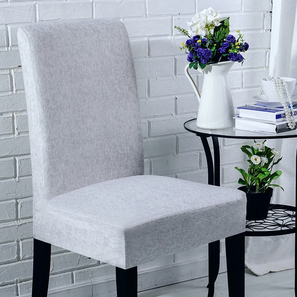 

4Pcs Dining Room Chair Slipcovers Stretch Removable Dining Chair Protector Cover Slipcover for Hotel Dining Room Ceremony