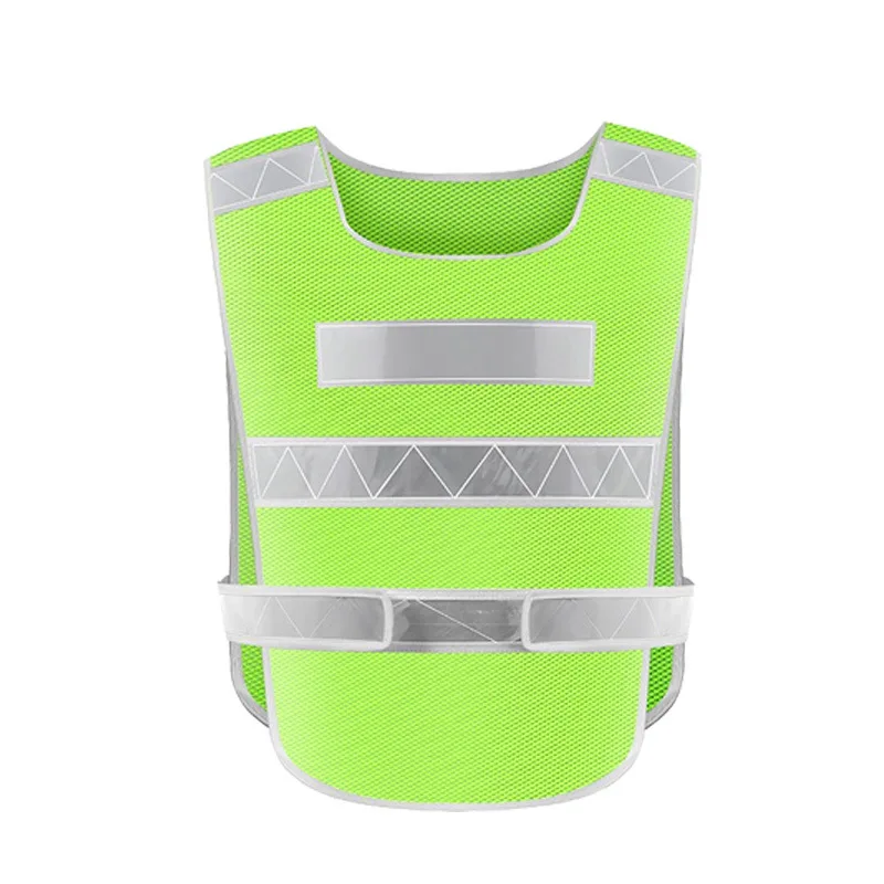 Summer Sleeveless Reflective Safety Vest Adjustable Security Jacket Workwear Night Work For Adults