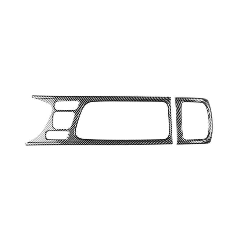 2Pcs Center Console Panel Water Cup Holder Cover Trim Sticker Per Toyota Yaris Cross 2021 2022 2023 Rhd