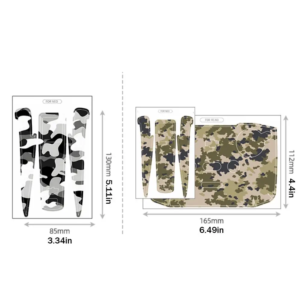 PVC Sticker for DJI Neo Colorful Camo Decorative Sticker Combo Protective Film Anti-Scratch Cool Skin for DJI Accessories