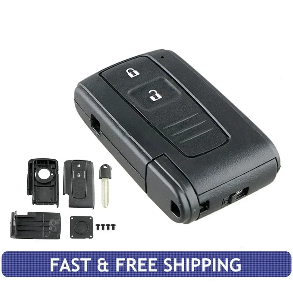 Enhanced Key Fob Replacement with TOY43 Blade - 2 Button Smart Design
