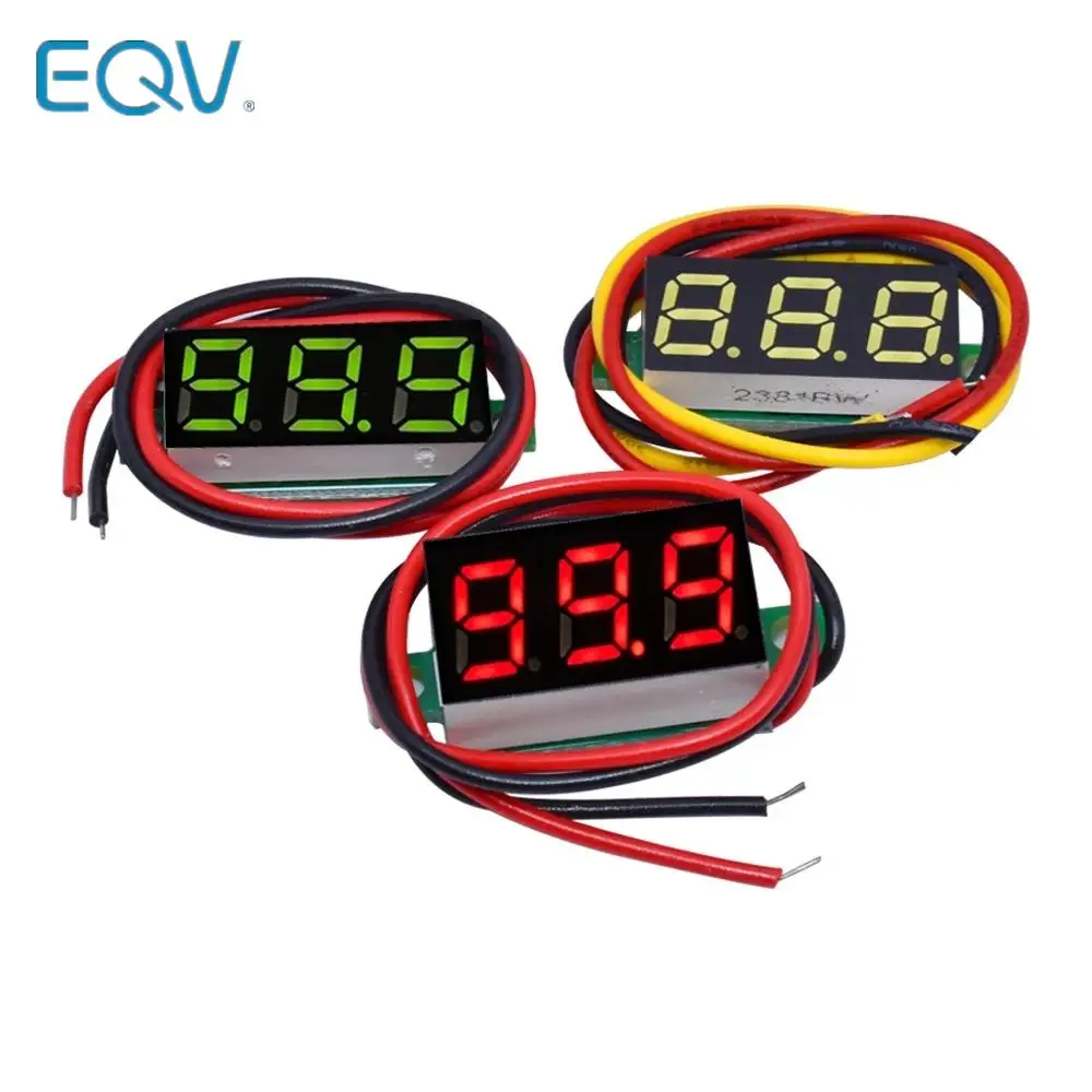 0.28 inch DC 0 100V 3 Wire Mini Gauge voltage meter Voltmeter LED Display Digital Panel Voltmeter Meter Detector Monitor Tools