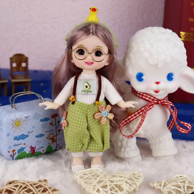 1/12 BJD 17cm Princess Cute Dress Up Dolls 2022 New Suit Girl Child Cute Toys Clothes Accessories Birthday Gifts 5