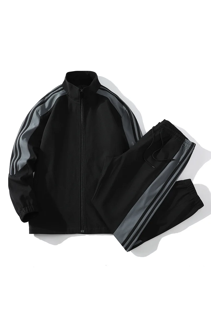 Casual sports jacket set for men's 2023 spring and autumn new fashion trend long pants, handsome trend jacket