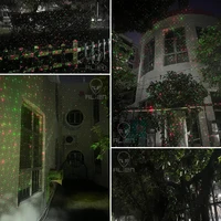 ALIEN ruchome statyczne czerwone zielone niebieskie kropki gwiazda laserowe światełka świąteczne projektor ogrodowa wodoodporna świąteczna choinka 4