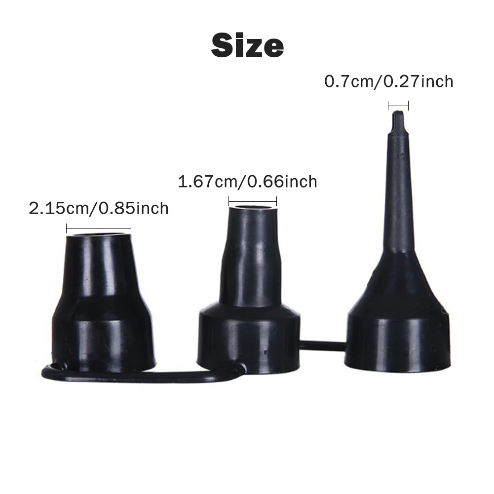 Air Pump Nozzles Air Pump 3 Sizes Portable Quick For Air Pump Deflate Head Plastic Electric Mattress Pool Sofa Beach Toys Replacement Nozzles Durable