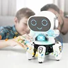 Kids Dance Robots Music LED 6 Claws Octopus Robot Birthday Gift Toys For Children Early Education Baby Toy Boys Girls 1